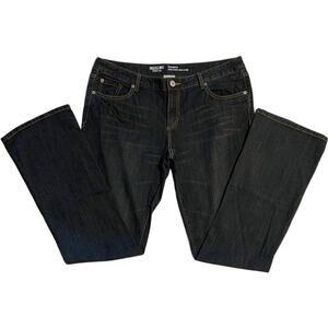 Mossimo Distressed Slim Bootcut Denim Jeans, size 15R/R